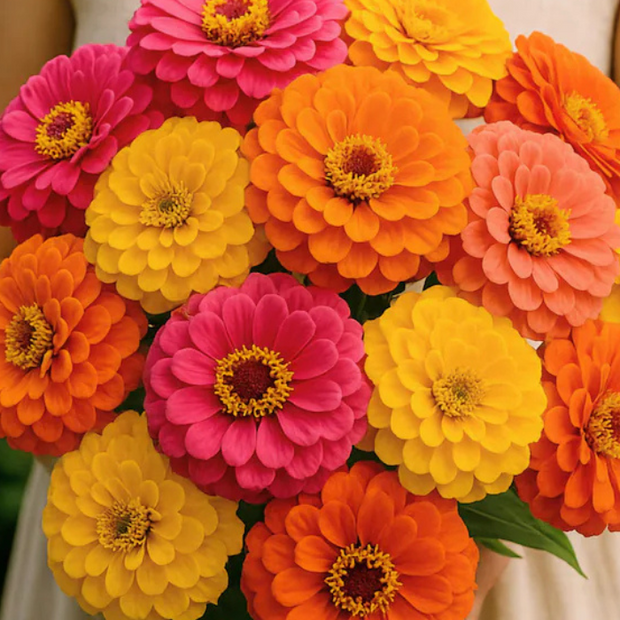 Fruity Beauty Mix Zinnia  Seeds Wild Flower Seeds