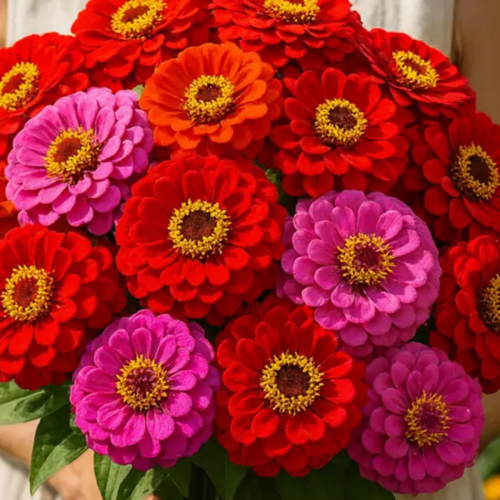 Merlot Mix Zinnia Seeds